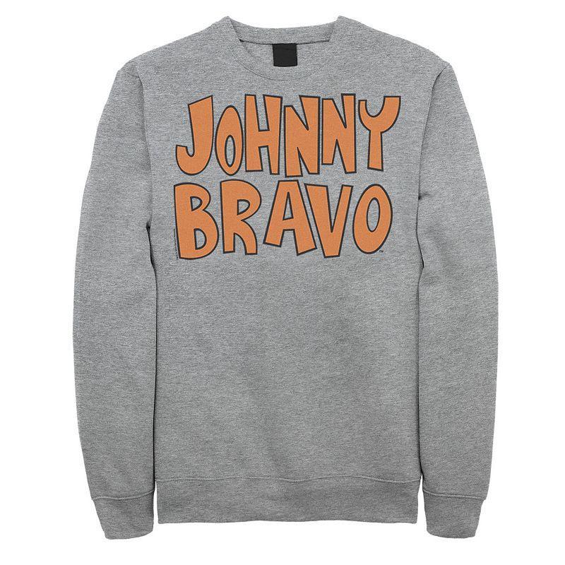 Mens Cartoon Network Johnny Bravo Logo Sweatshirt Grey Heather Product Image