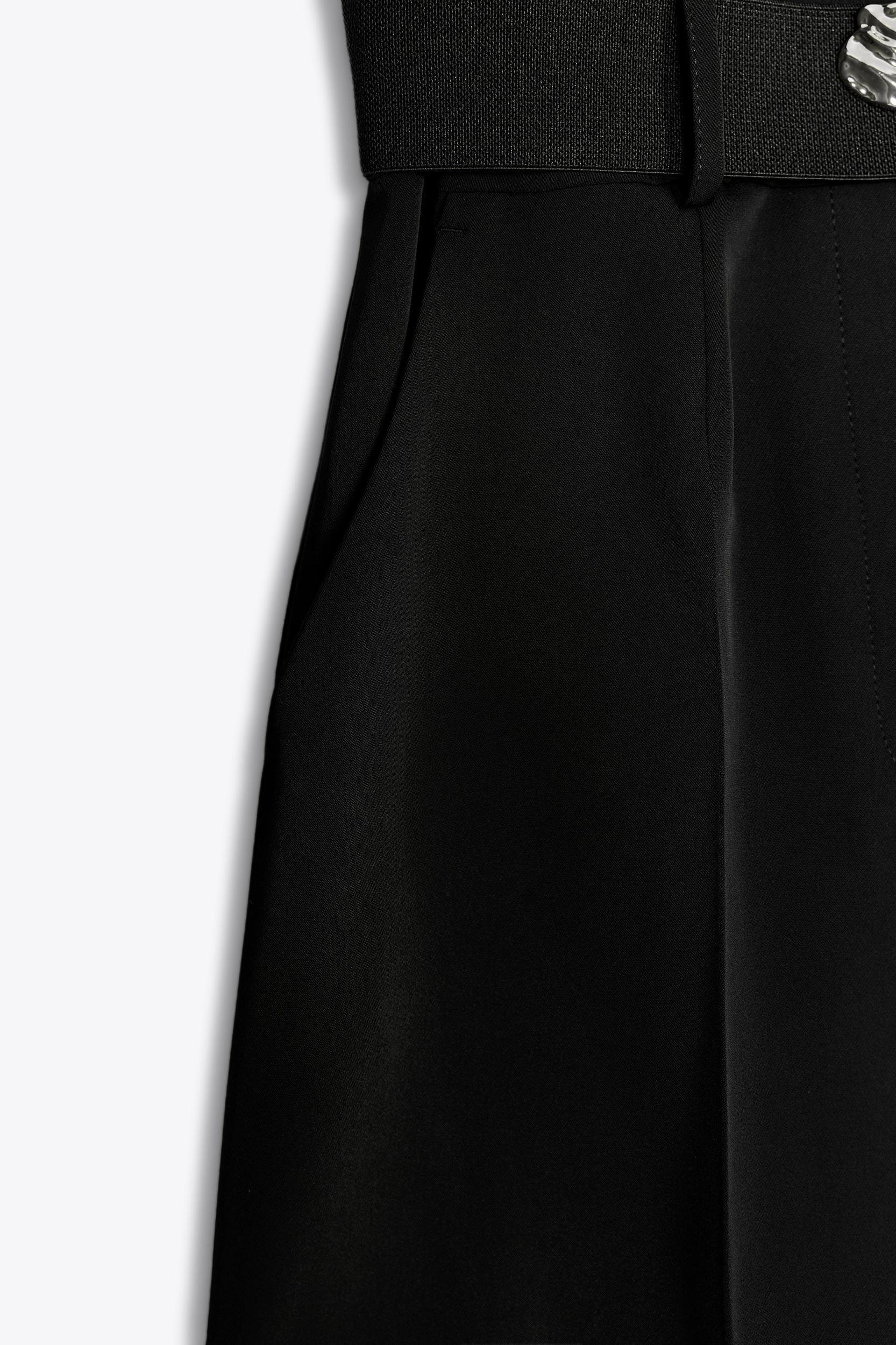 BELTED CREPE JUMPSUIT Product Image