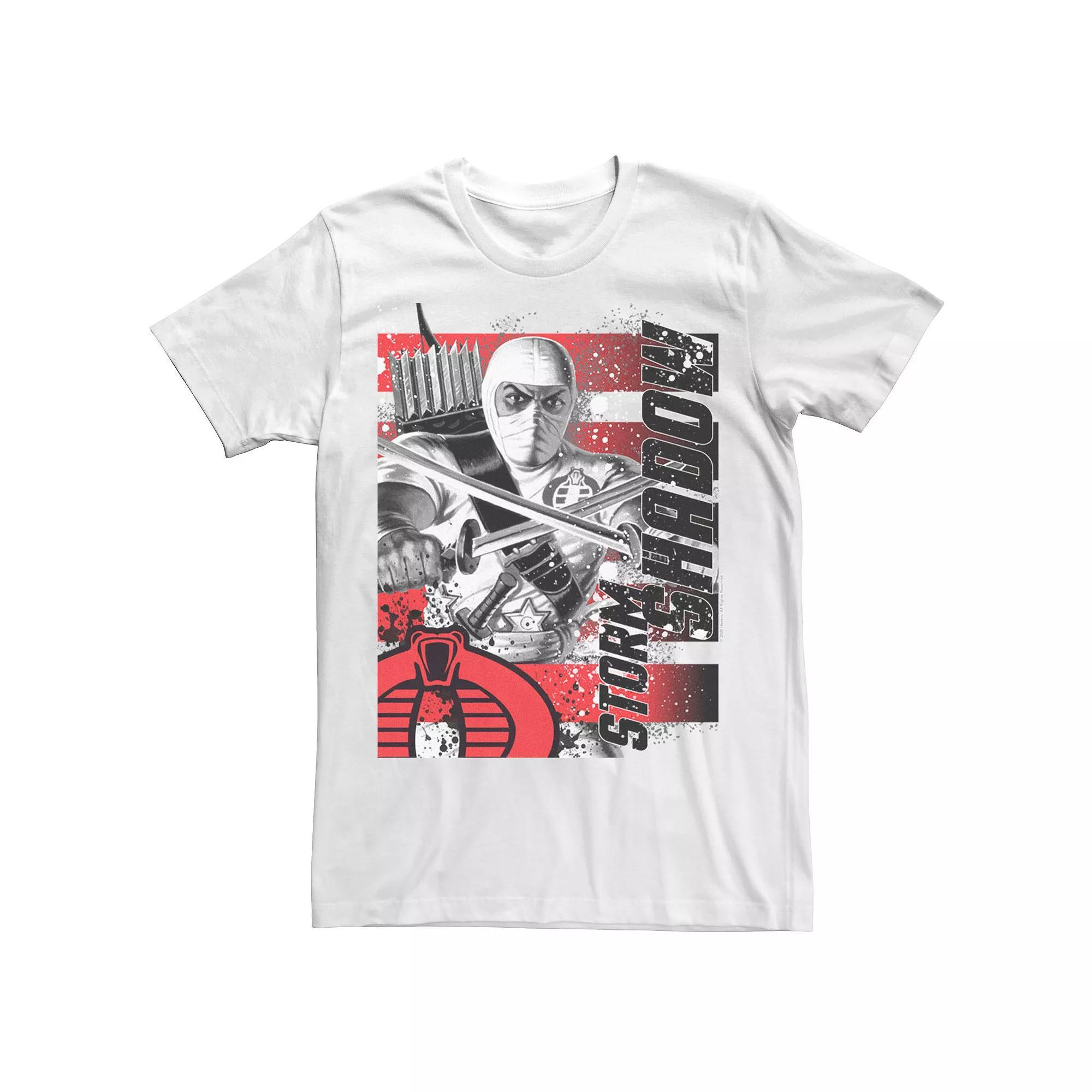 Men's G.I. Joe Storm Shadow Paint Splatter Tee, Size: Medium, White Product Image