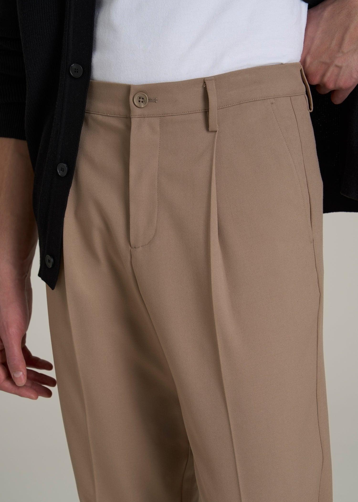 Tall Men's Relaxed Pleated Trouser in Deep Cove Product Image