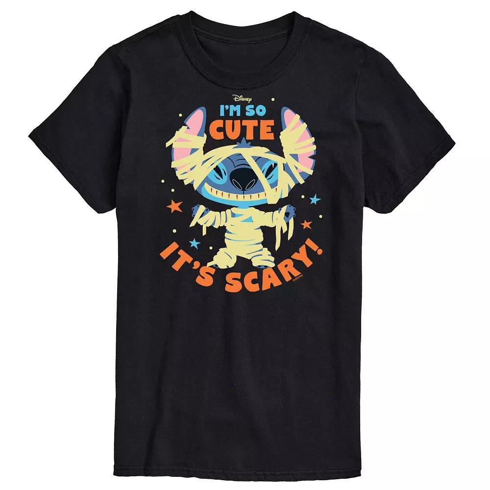 Disney's Lilo & Stitch Men's So Cute Its Scary Tee, Size: Medium, Blue Product Image