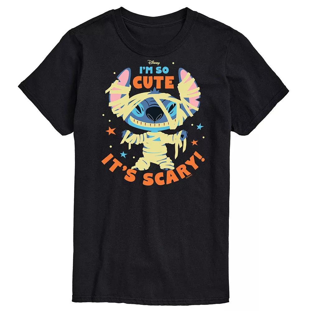 Disney's Lilo & Stitch Men's So Cute Its Scary Tee, Size: Medium, Blue Product Image