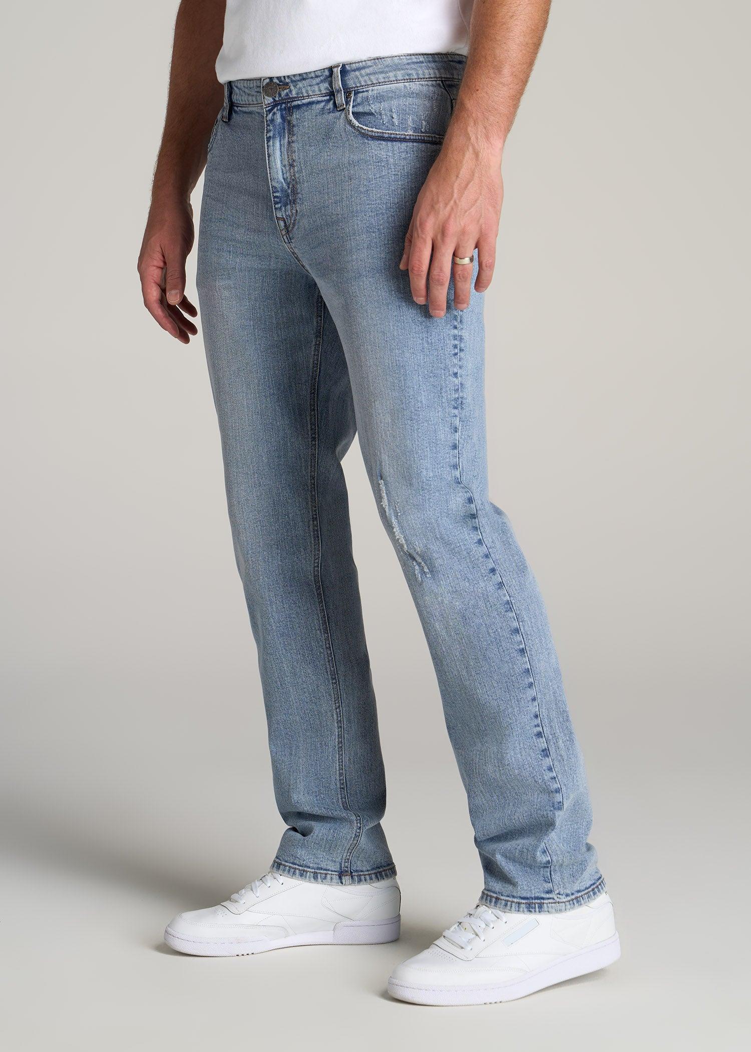 J1 STRAIGHT LEG Jeans for Tall Men in Retro Blue Product Image