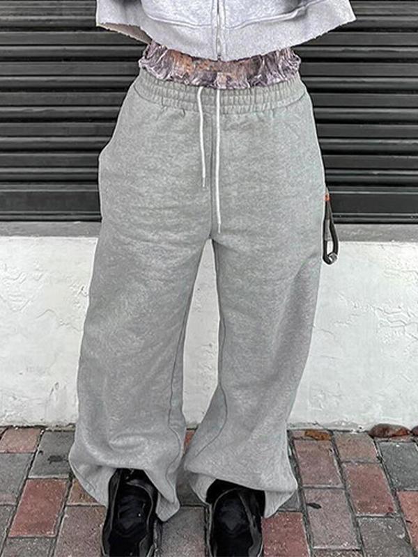 Waistband Stitching Sweatpants Product Image