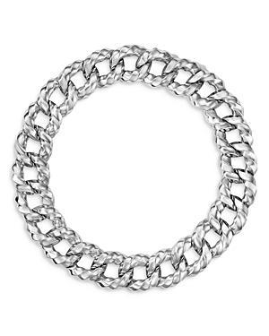 David Yurman Cable Edge Curb Chain Necklace in Recycled Sterling Silver, 16 Product Image