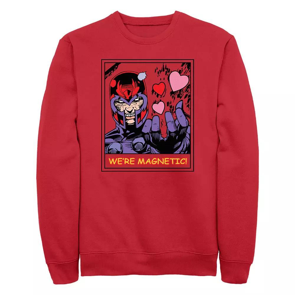 Men's Marvel X-Men Magneto We're Magnetic Graphic Fleece, Size: Small, Red Product Image