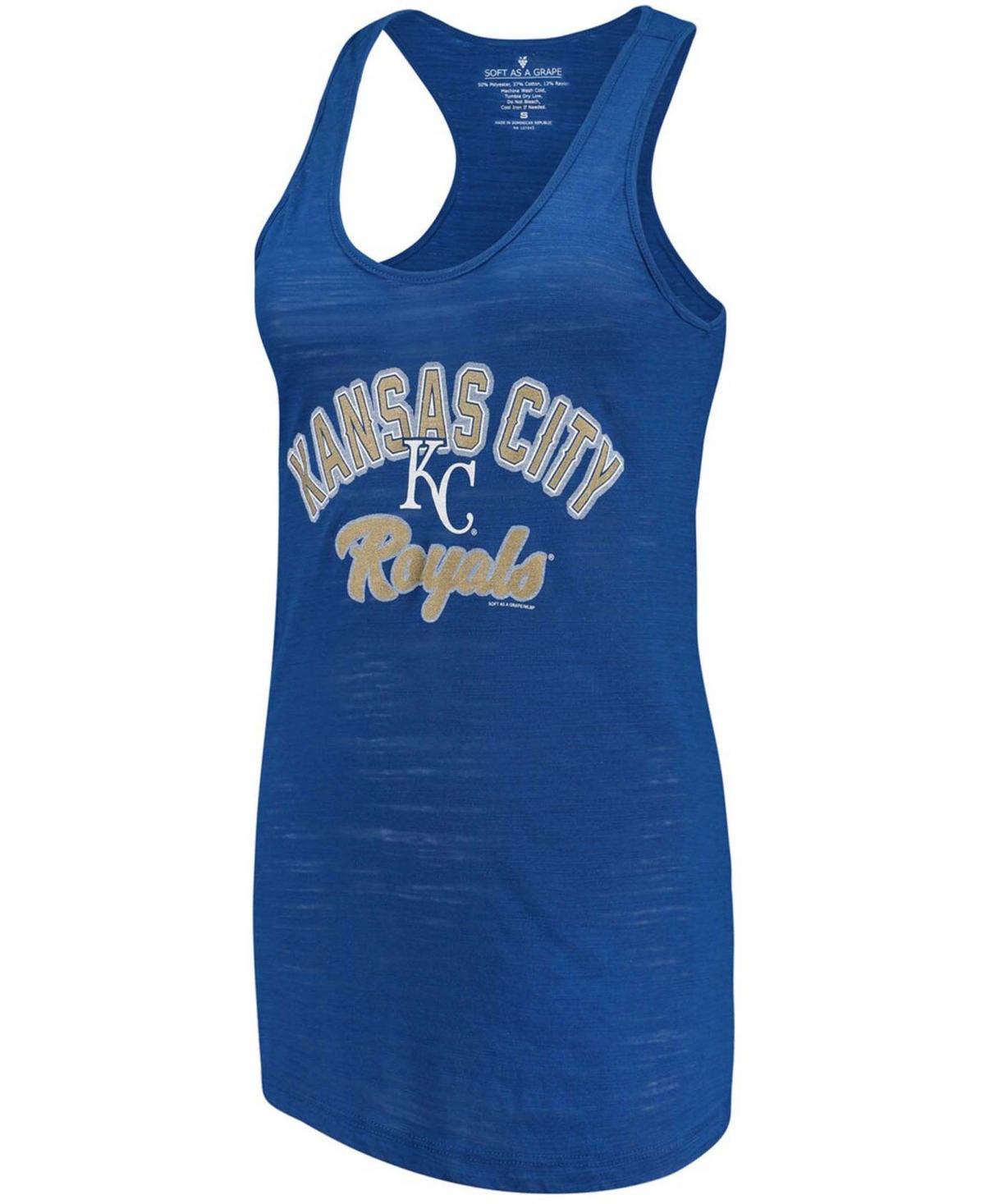 Women's Soft as a Grape Royal Kansas City Royals Multicount Racerback Tank Top, Size: Small, Blue Product Image