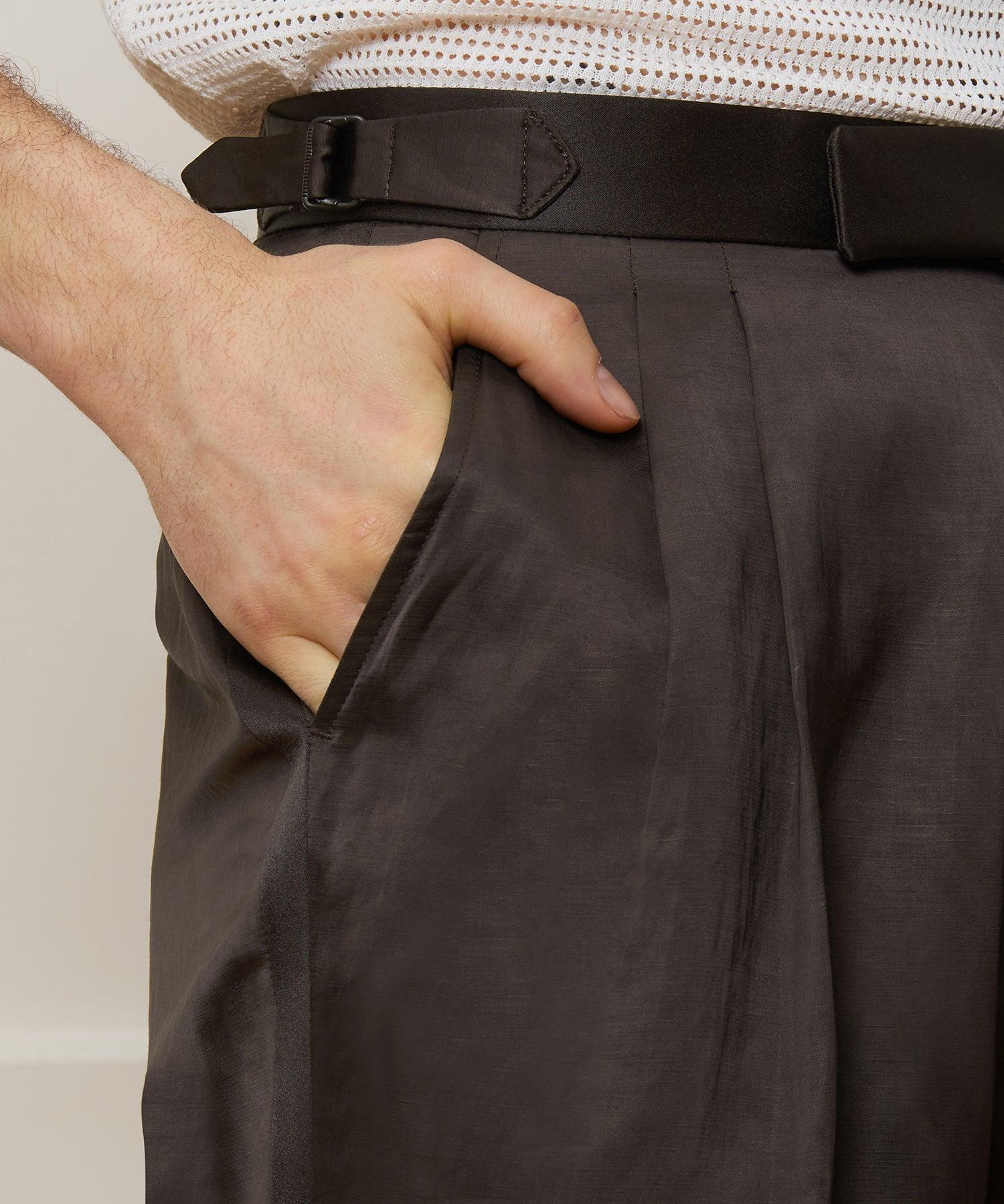Italian Relaxed Tuxedo Trouser Product Image