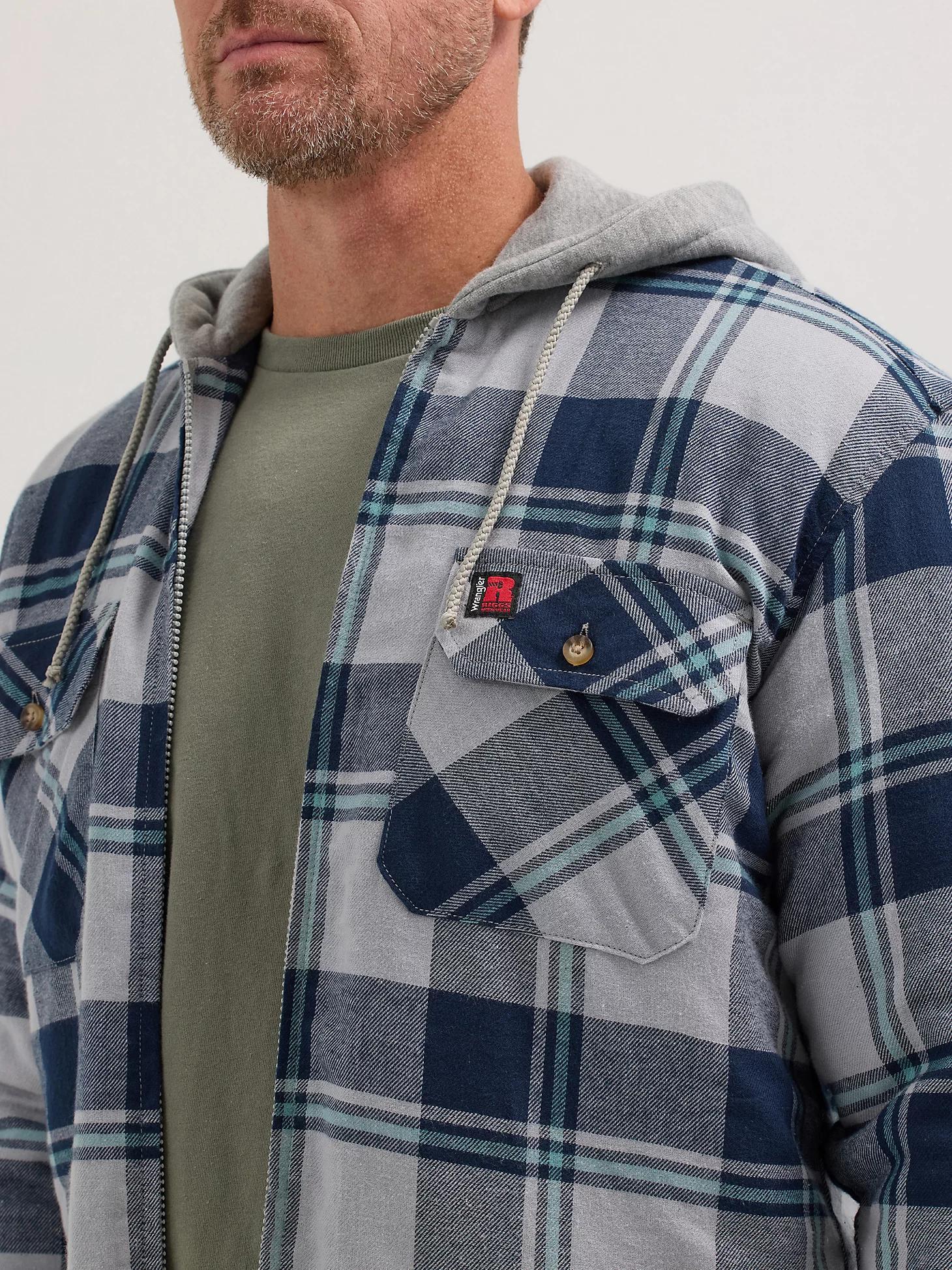 Wrangler® RIGGS Workwear® Hooded Flannel Work Jacket | Men's JACKETS & OUTERWEAR | Wrangler® Product Image