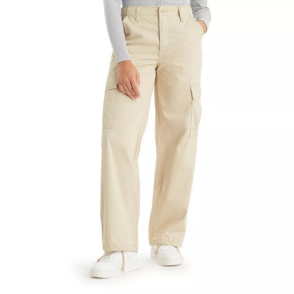 Levi's® Women's Mid-Rise 94's Baggy Cargo Wide Leg Jeans - Olive Cargo 25 Product Image