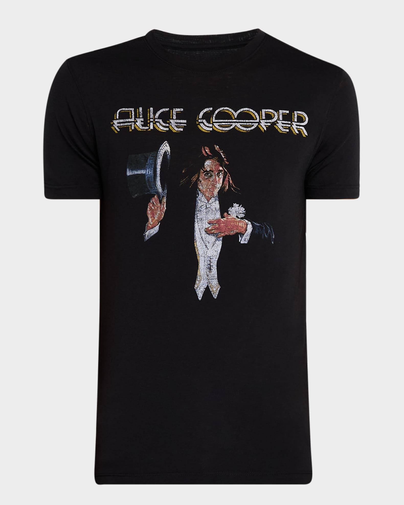 Mens Alice Cooper Top Hat T-Shirt Product Image