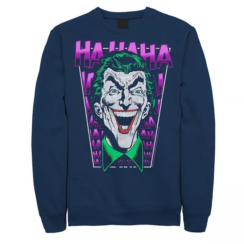 Men's DC Comics Batman The Joker Laughing Sweatshirt, Size: Large, Black Product Image