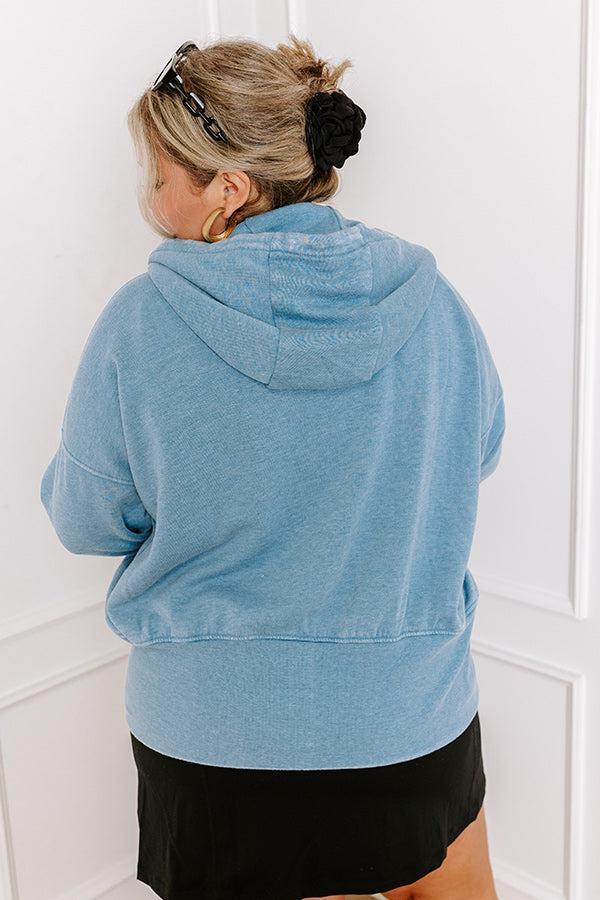 Along The Path Sweater In Blue Curves Product Image