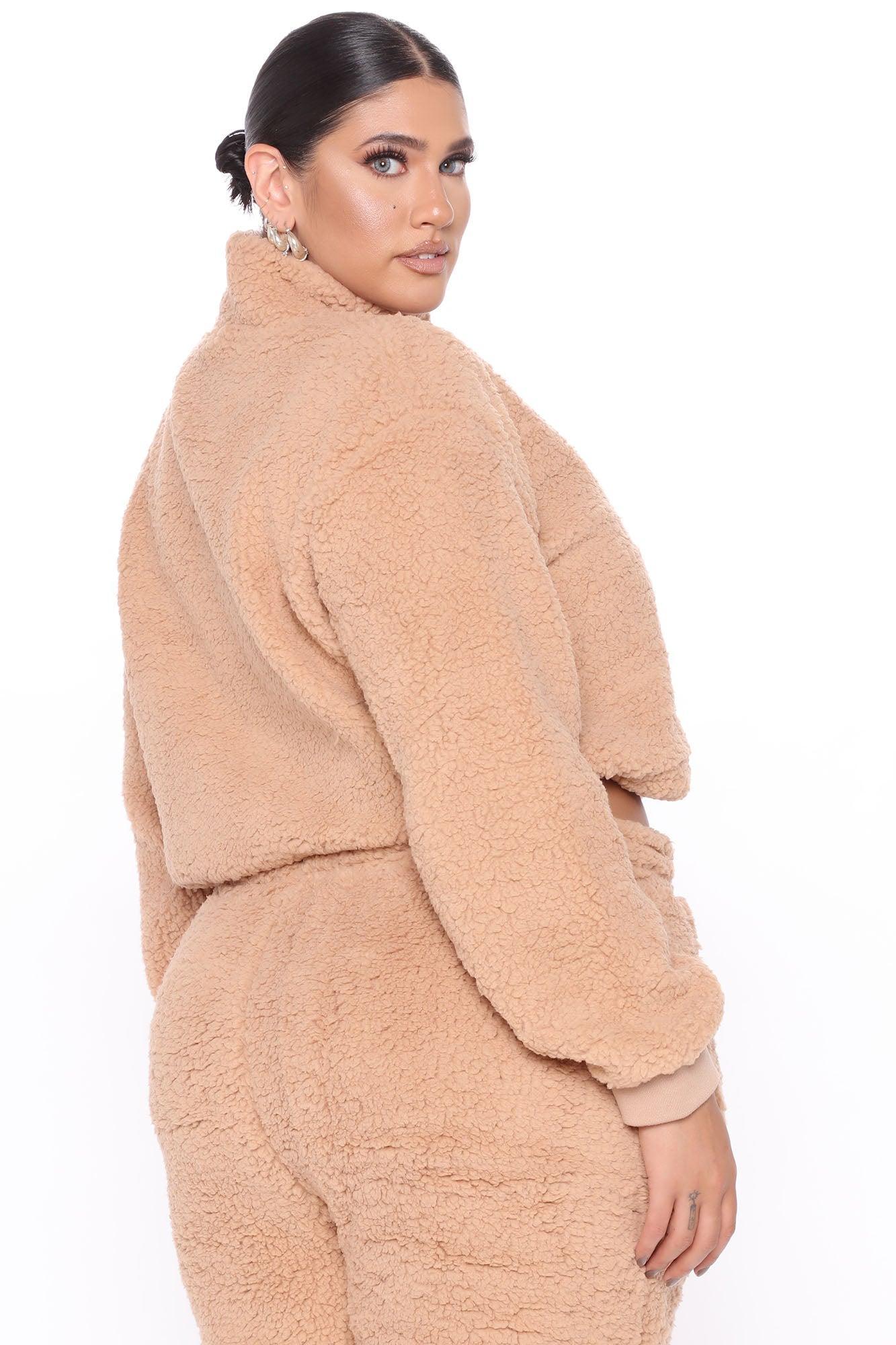 Cuddle Time Cozy Pant Set - Camel Product Image