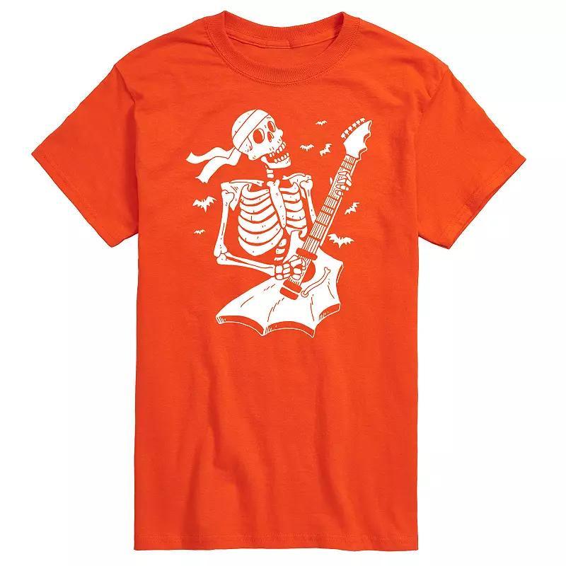 Big & Tall Skeleton Guitar Graphic Tee, Men's, Size: Large Tall, Black Product Image