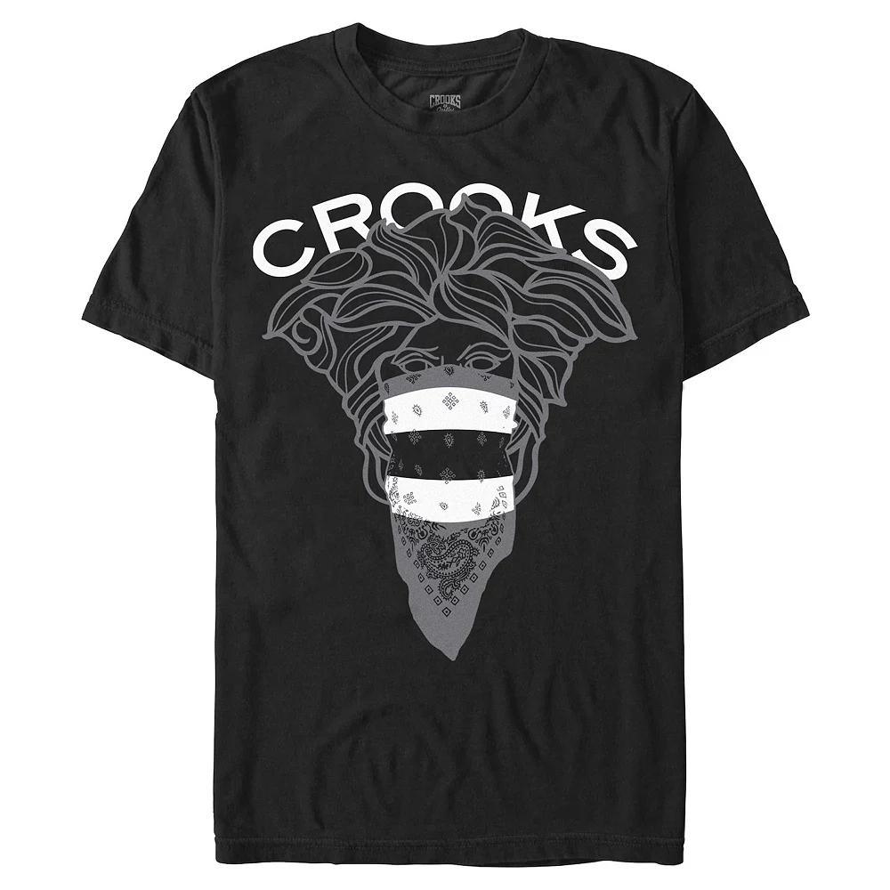 Men's Crooks And Castle New Bandit Graphic Tee, Size: 3XL, Black Product Image
