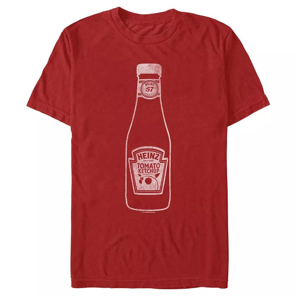 Men's Heinz Ketchup Bottle Graphic Tee, Size: Large, Red Product Image