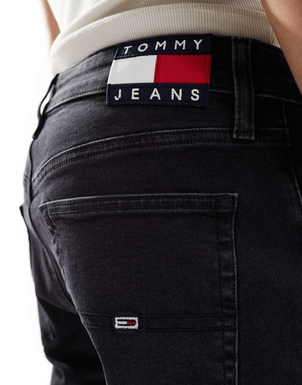 Tommy Jeans Austin slim tapered jeans in black Product Image