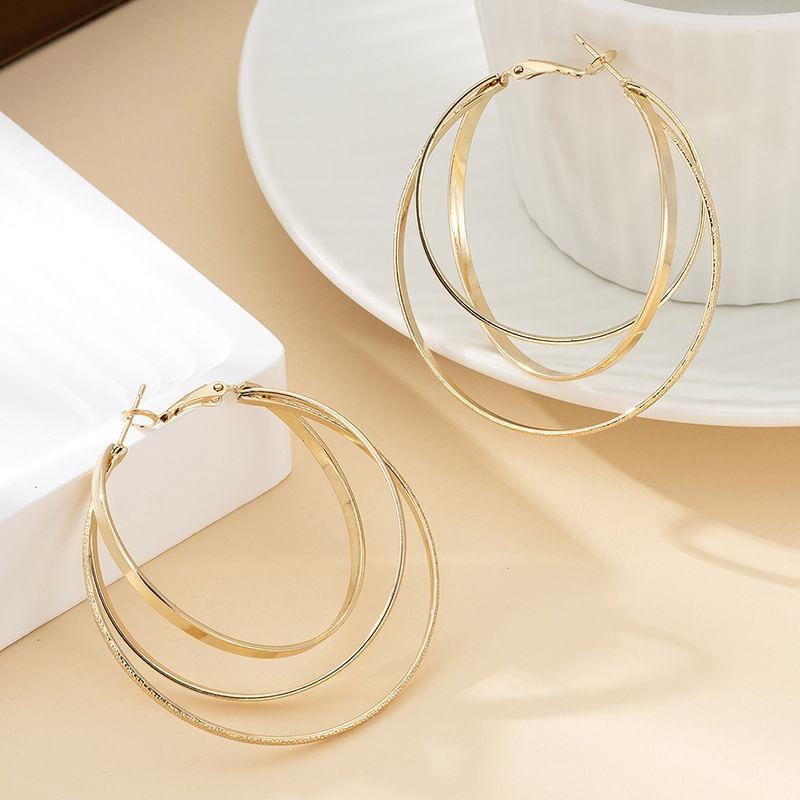 Layered Hoop Earring Product Image