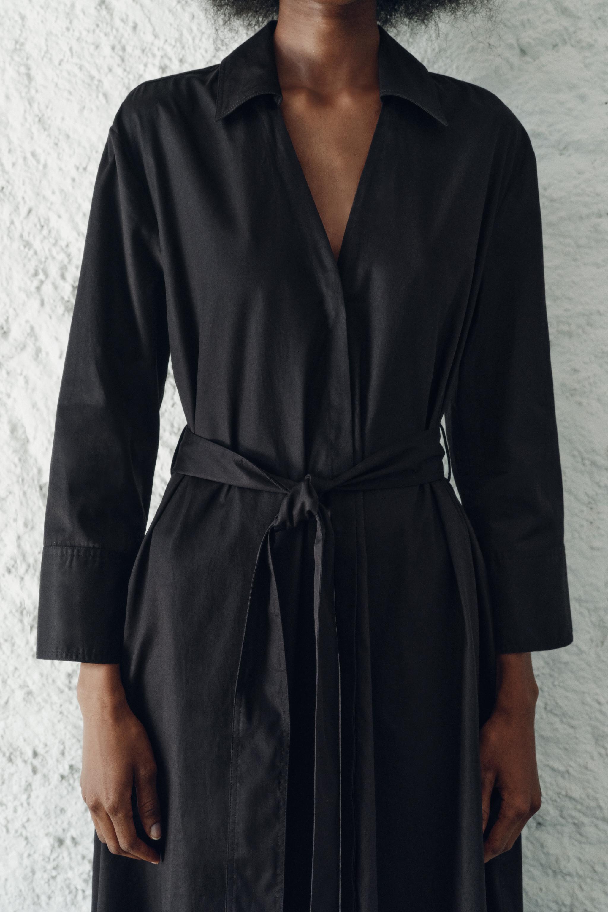 POPLIN SHIRT DRESS ZW COLLECTION Product Image