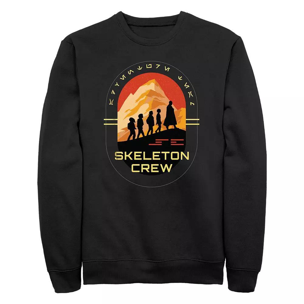Mens Star Wars Skeleton Crew Walking Silhouettes Fleece Sweatshirt Product Image