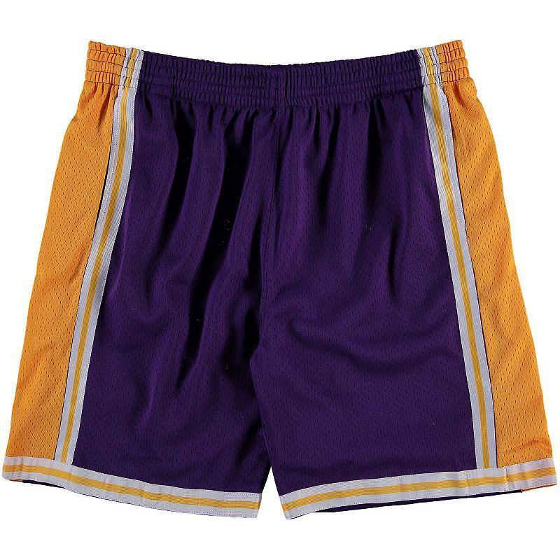 Men's Mitchell & Ness Purple Los Angeles Lakers Big & Tall Hardwood Classics Swingman Shorts, Size: 2XB Product Image