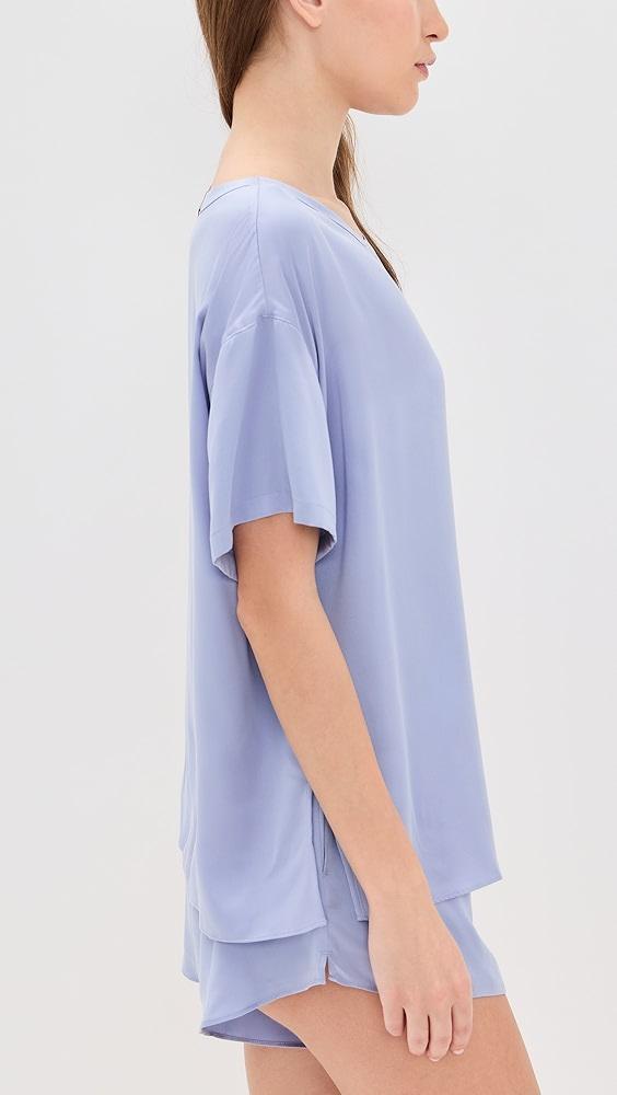 Lunya Washable Silk Tee Shorts Set | Shopbop Product Image