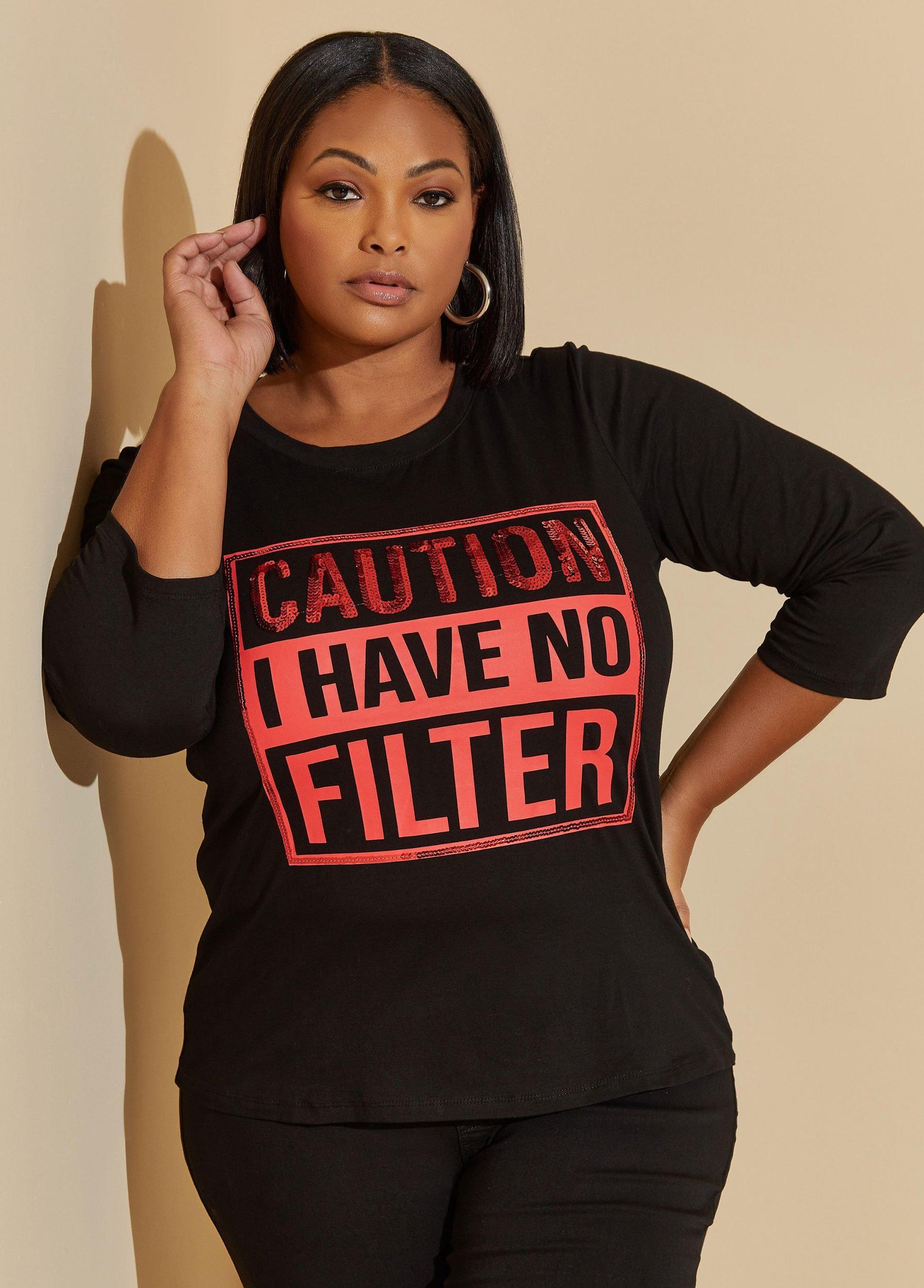 No Filter Embellished Graphic Tee Product Image