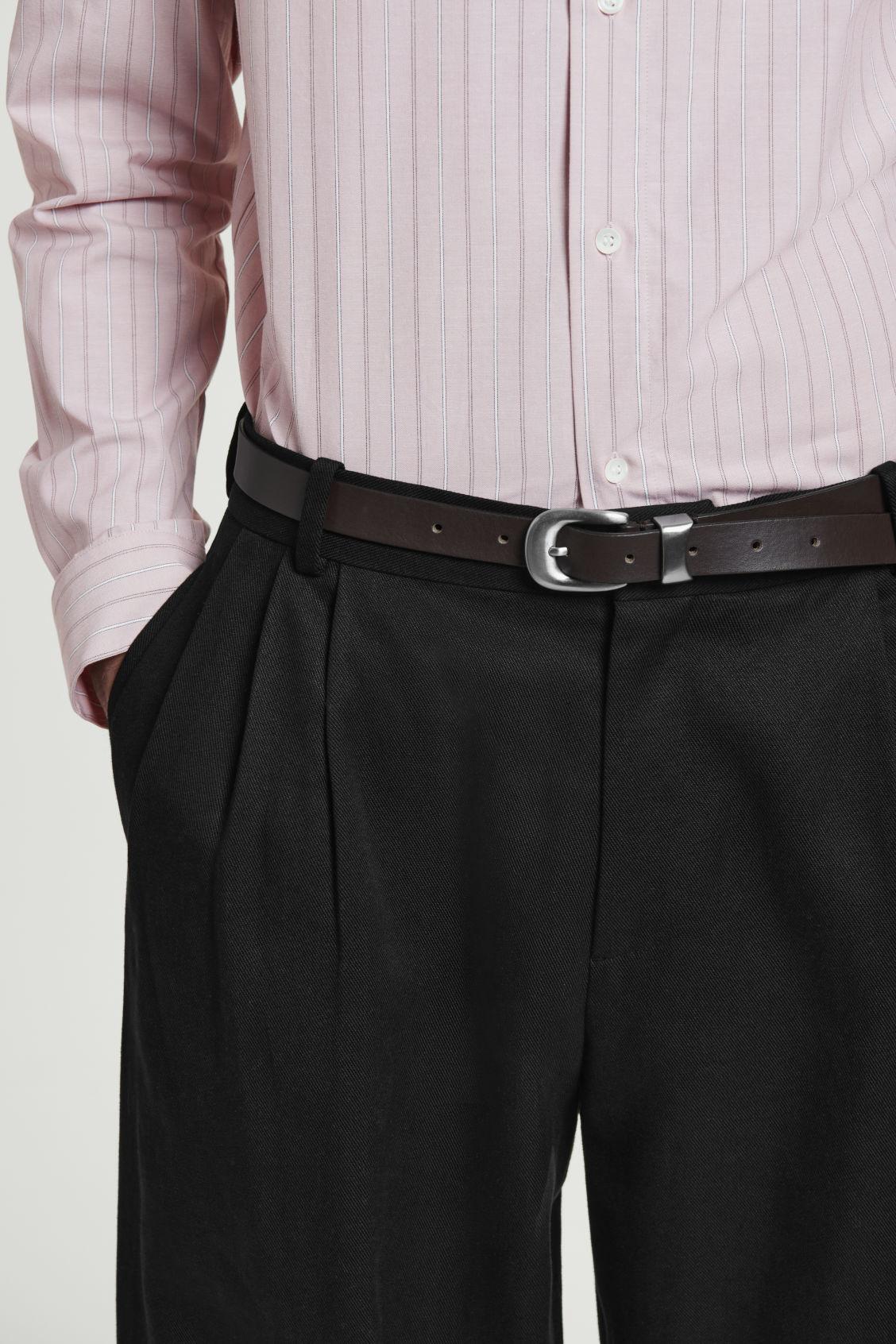 REGULAR STRIPED COTTON SHIRT Product Image