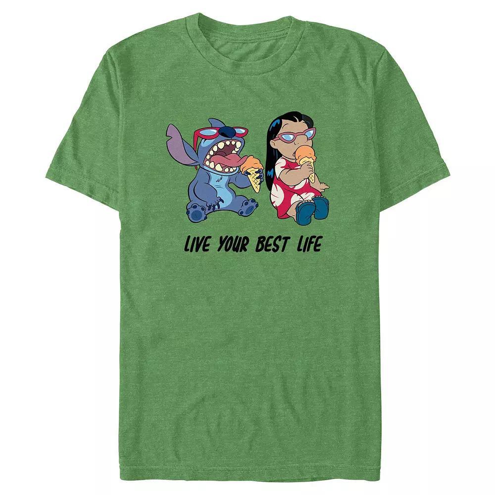 Big & Tall Live Your Best Life Graphic Tee, Men's, Size: 4XL, Kelly Grey Product Image