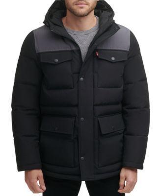 Men's Levi's® Four Pocket Hooded Parka, Size: Small, Gray Product Image