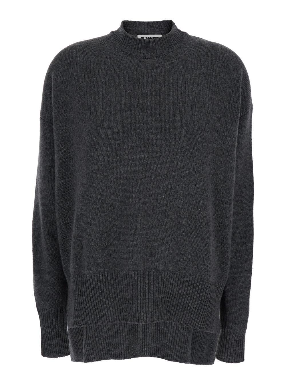 JIL SANDER Cashmere Pull In Grey Product Image