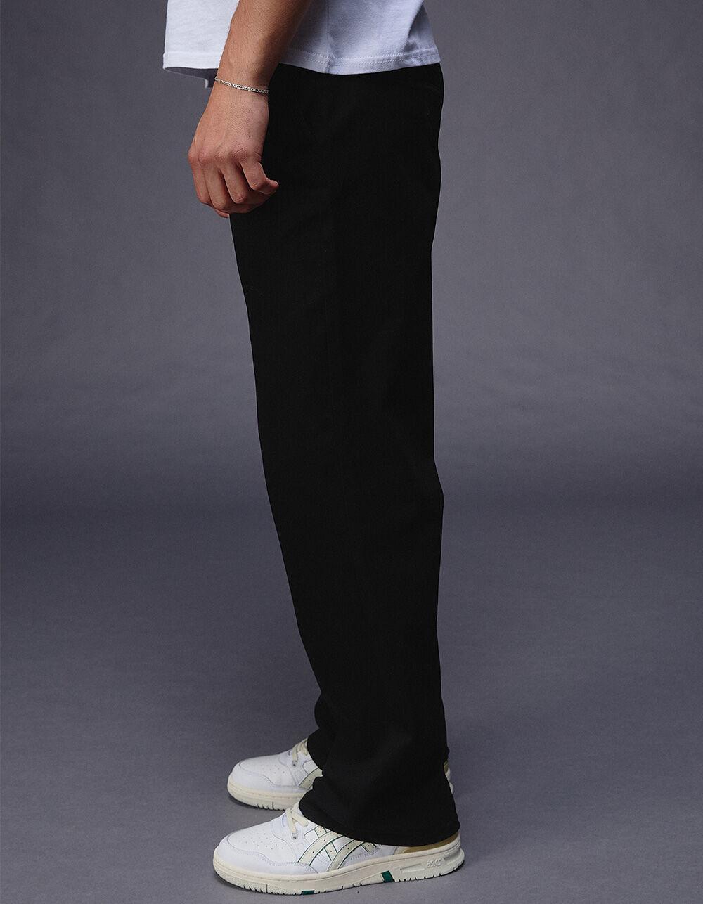 RSQ Mens Loose Fit Stretch Chino Pants - BLACK Product Image