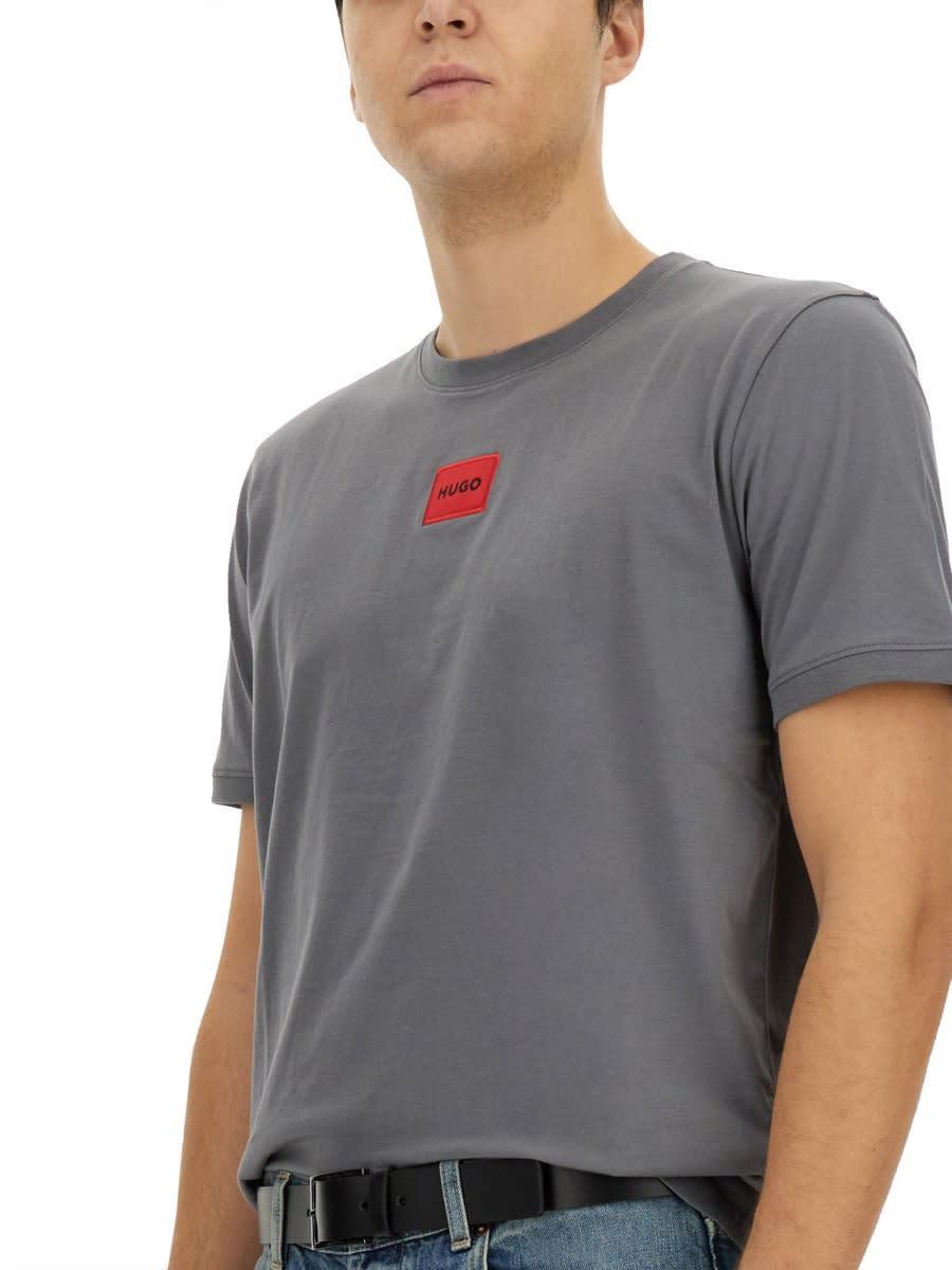 HUGO BOSS Short-sleeved T-shirt In Grey Product Image