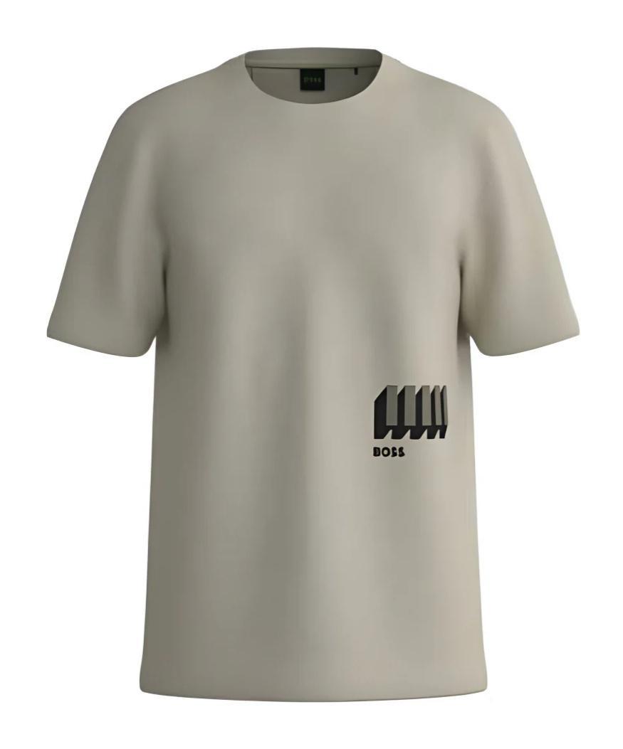 HUGO BOSS Logo Pattern T-shirt In Nude Product Image