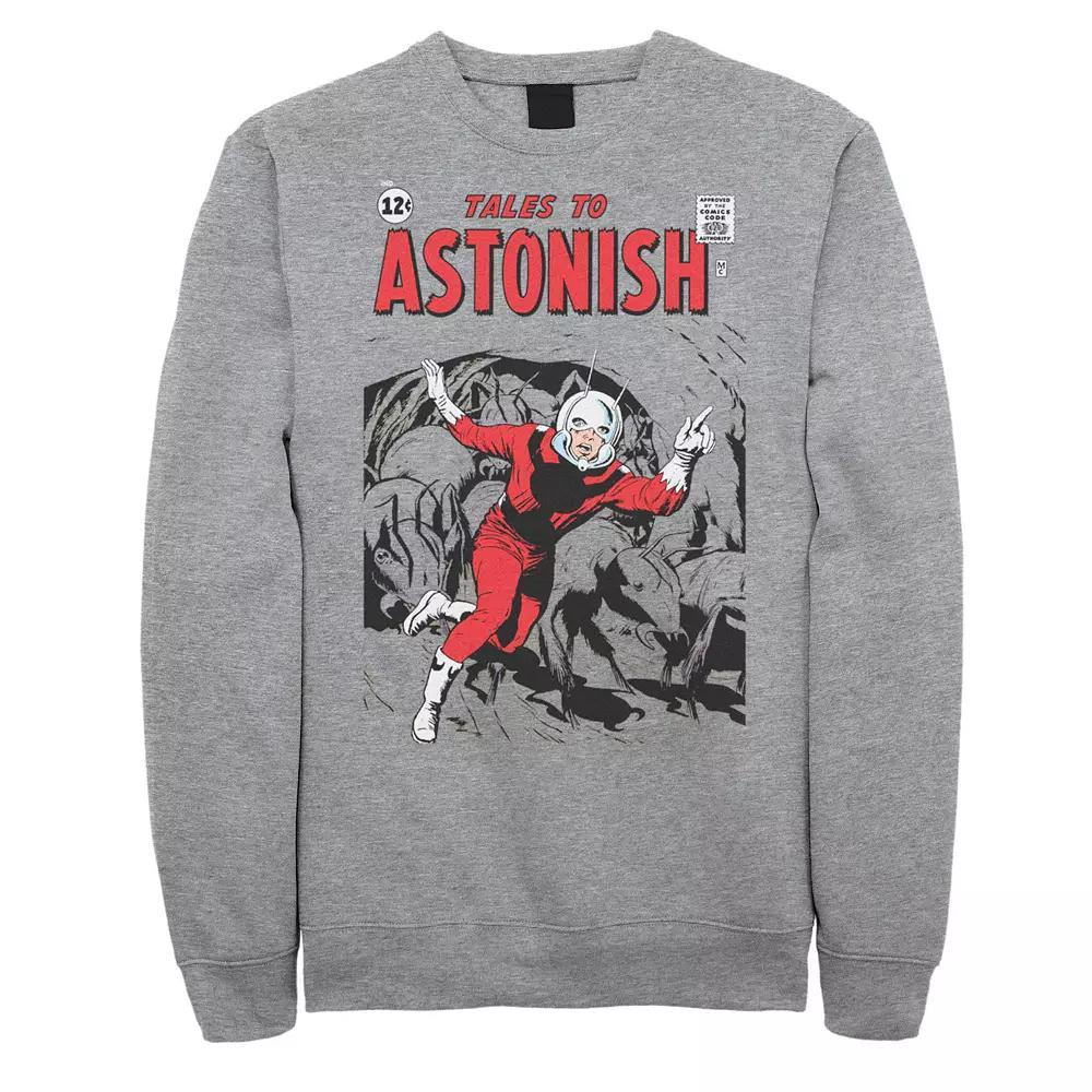 Big & Tall Marvel Tales of the Astonishing Ant-Man Comic-book Superhero Fleece Sweatshirt, Men's, Size: 3XL Tall, Athletic Grey Product Image