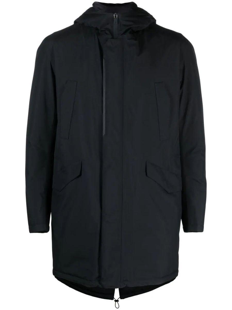 HERNO Zip-up Hooded Parka In Black Product Image