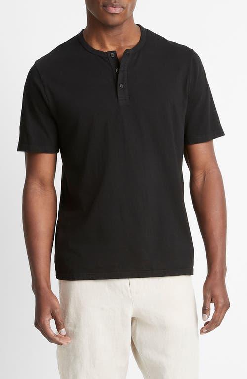 Mens Garment-Dyed Cotton Henley Product Image