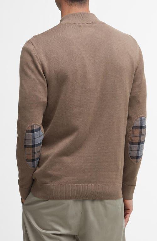 BARBOUR Avoch Quarter Zip Sweater In Fossil Product Image