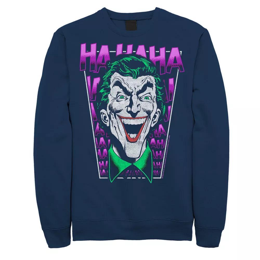 Men's DC Comics Batman The Joker Laughing Sweatshirt, Size: Large, Black Product Image