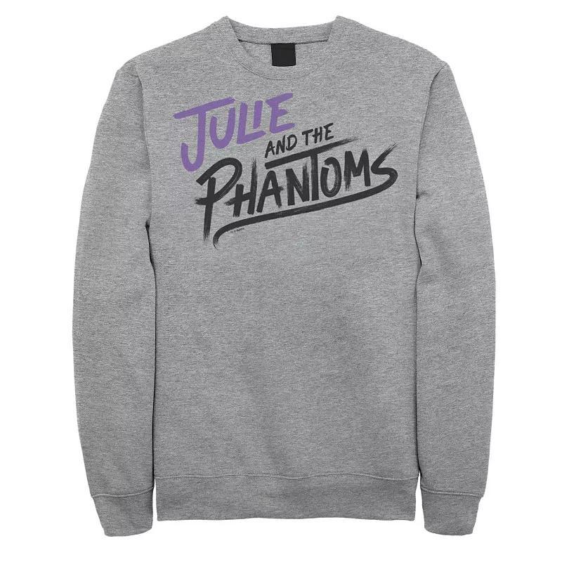Men's Julie And The Phantoms Logo Stack Sweatshirt, Size: XXL, Athletic Grey Product Image
