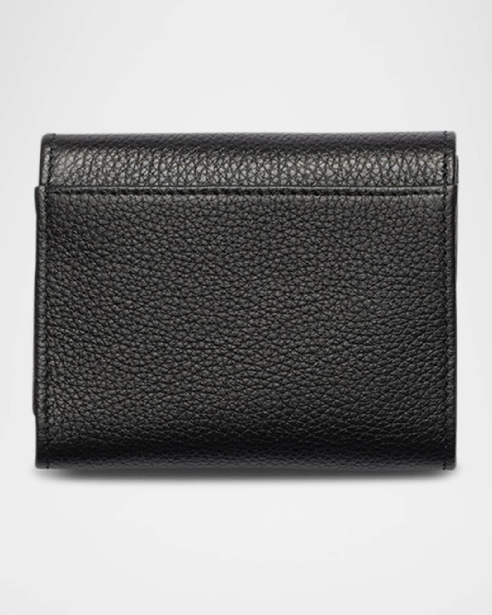 Small Grain Leather Trifold Wallet Product Image