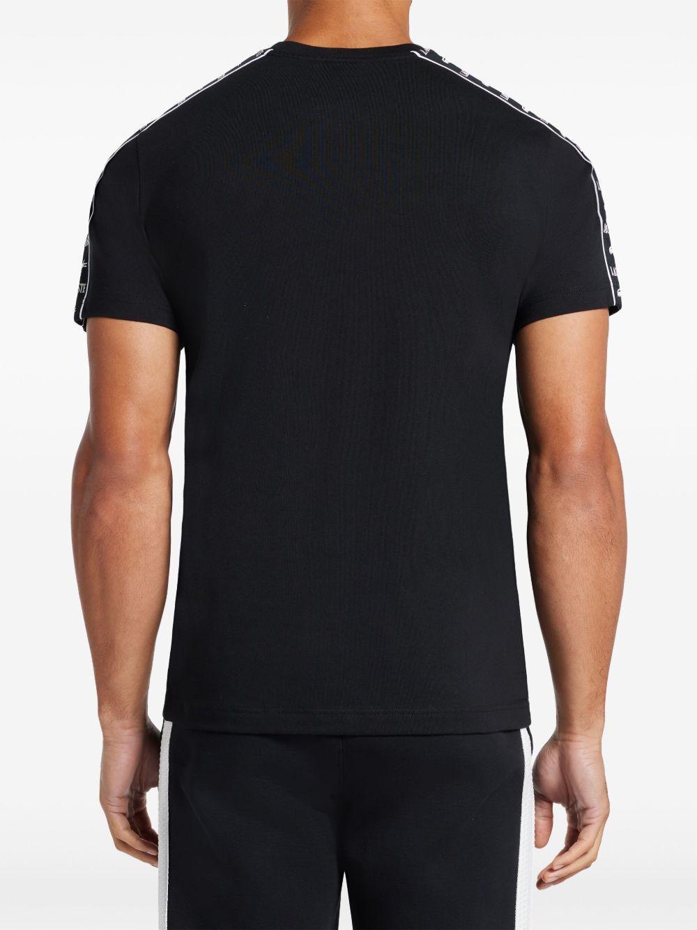 logo-tape cotton T-shirt Product Image