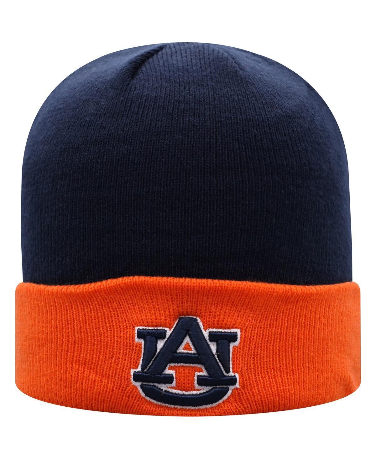 Men's Top of the World Navy/Orange Auburn Tigers Core 2-Tone Cuffed Knit Hat, Blue Product Image