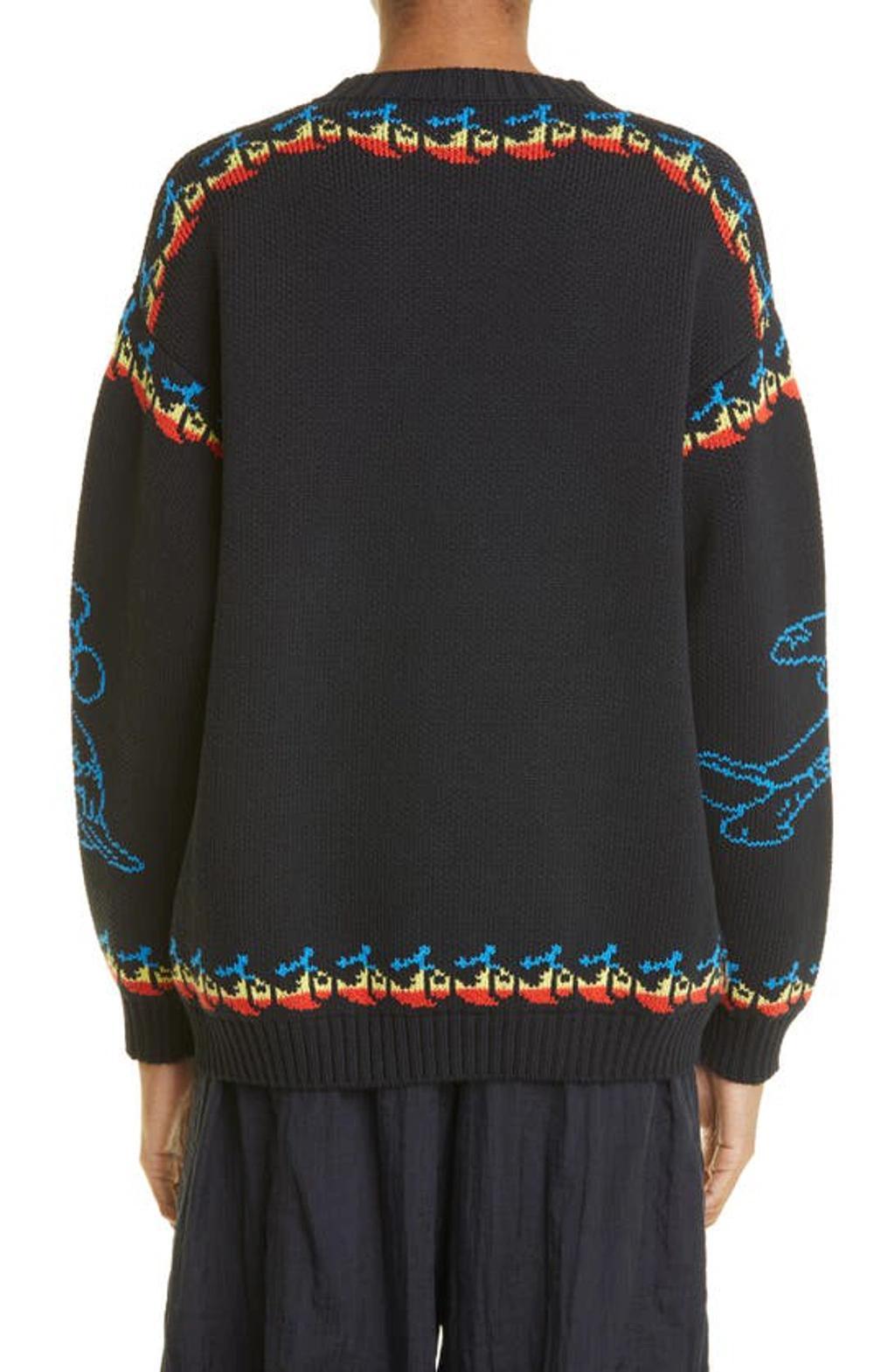 STELLA MCCARTNEY X Disney Fantasia Rainbow Mickey Knitted Jumper In Black Product Image
