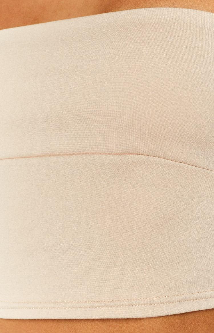 Empire Tan Strapless Top Product Image