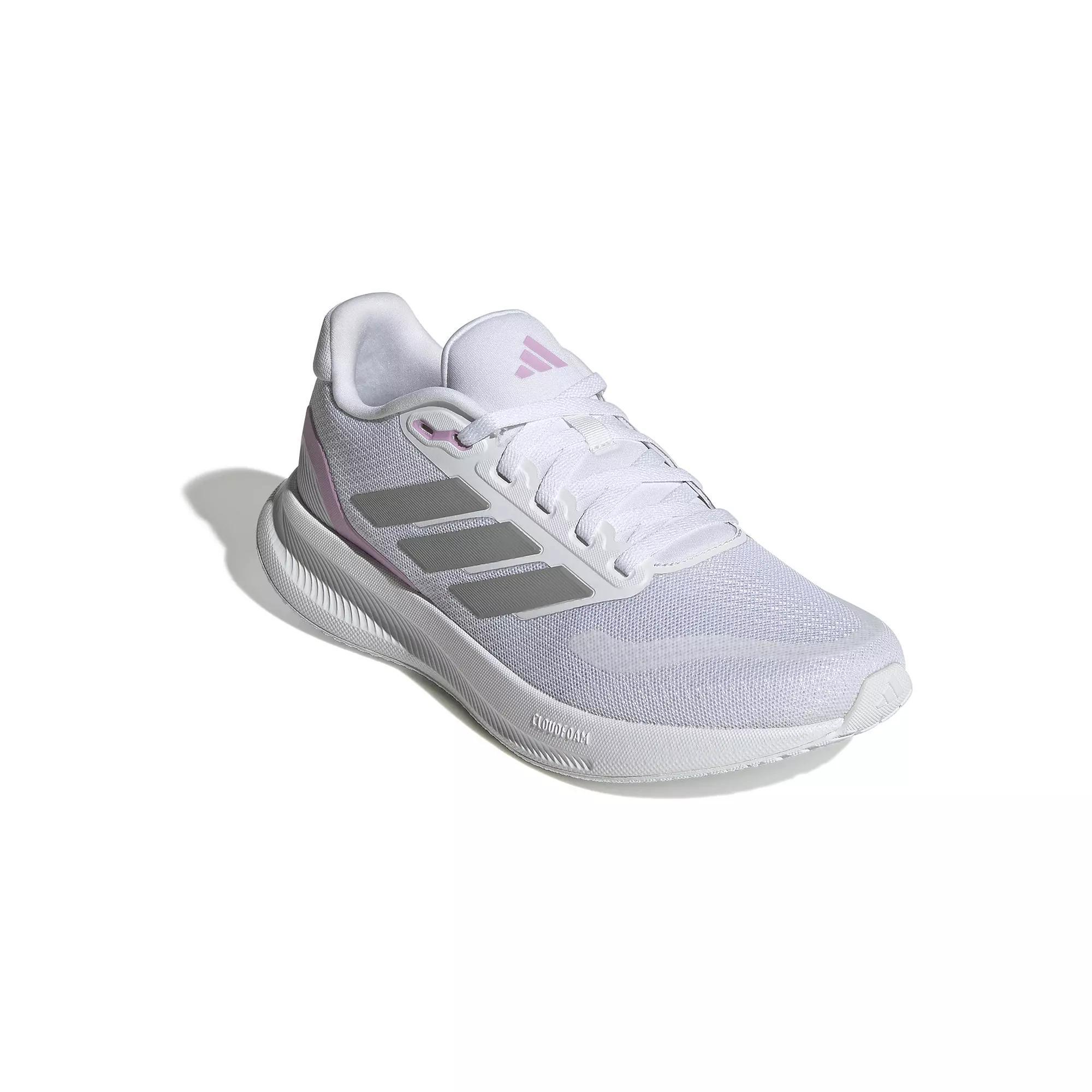 adidas Runfalcon 5 Women's Running Shoes, Size: 6.5, White Pink Product Image