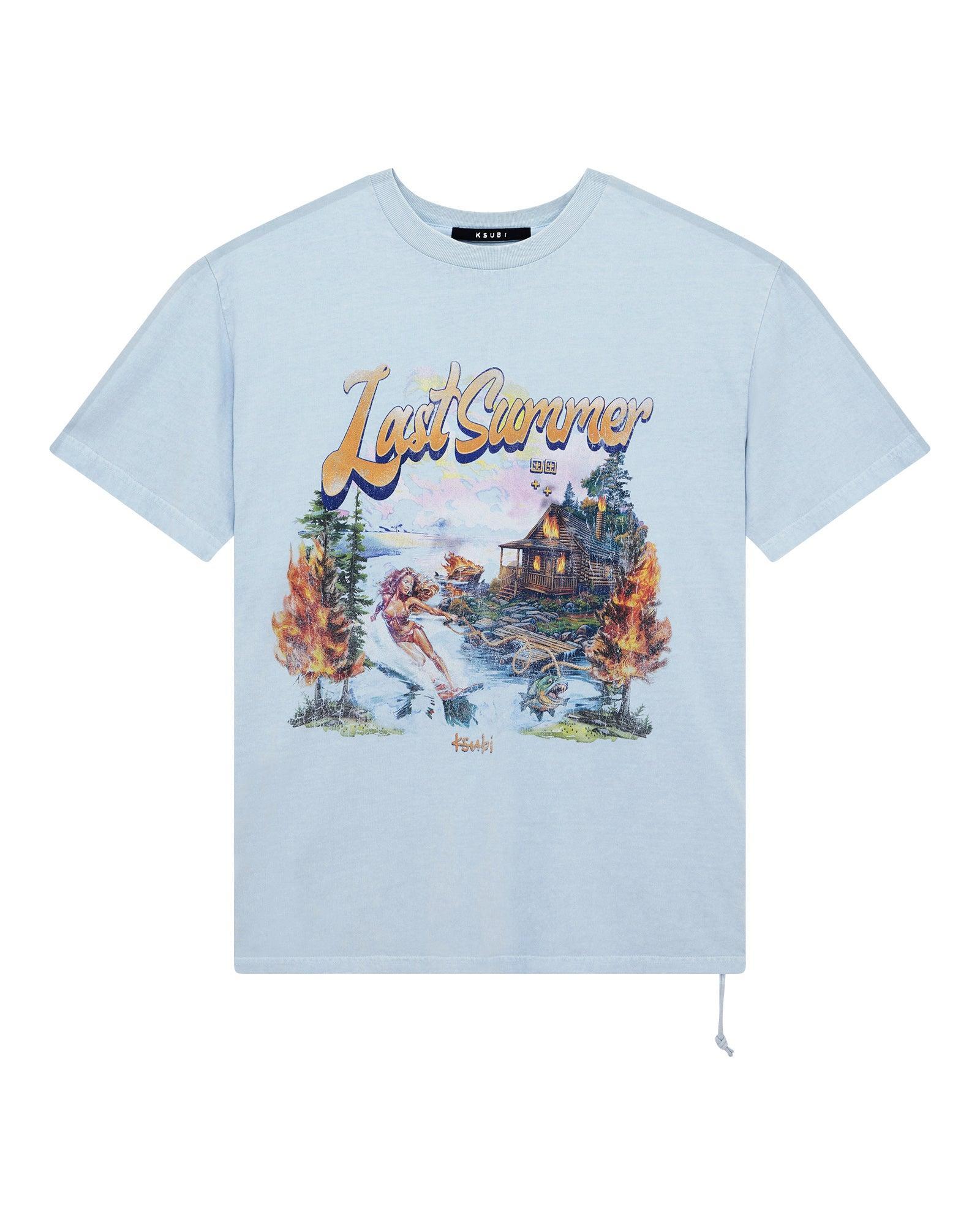 LAST SUMMER BIGGIE SS TEE BLUE MIST Male Product Image
