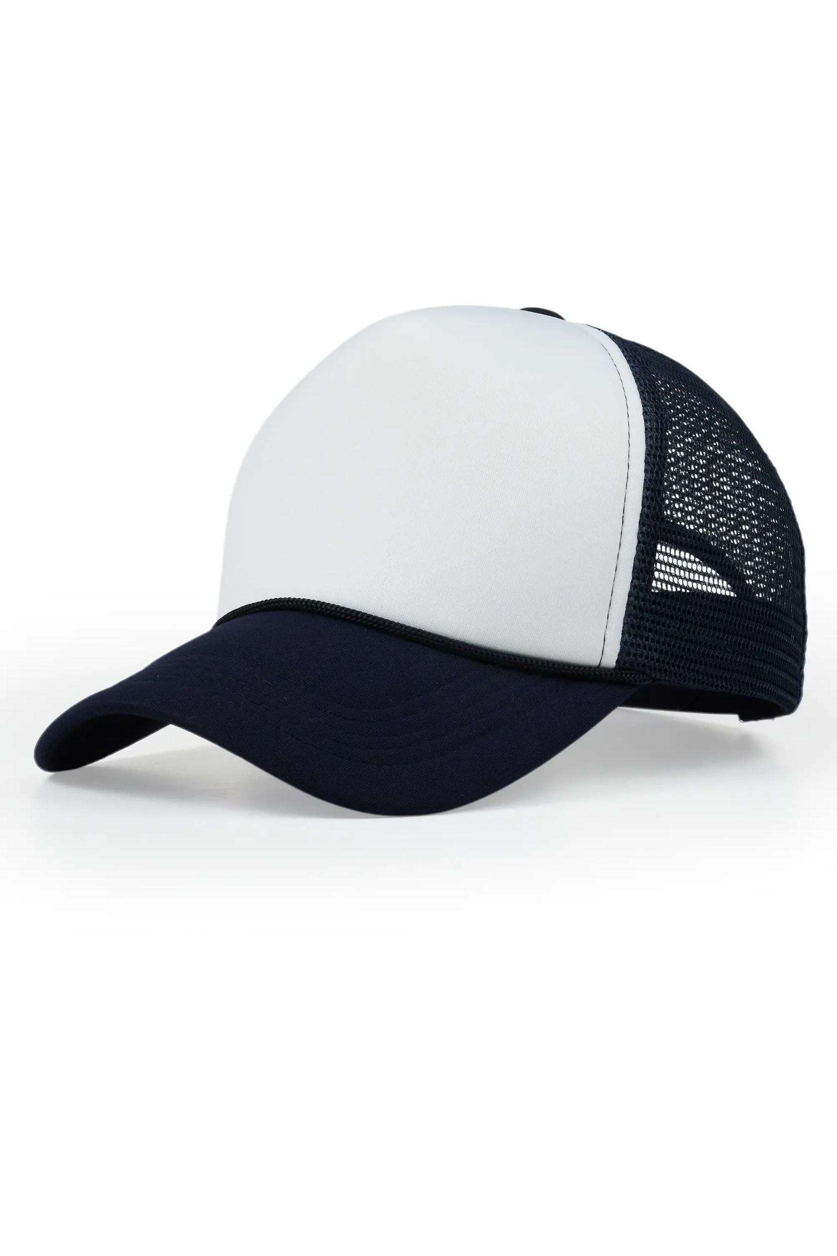 Womens Black/White Basic Trucker Hat Female Product Image