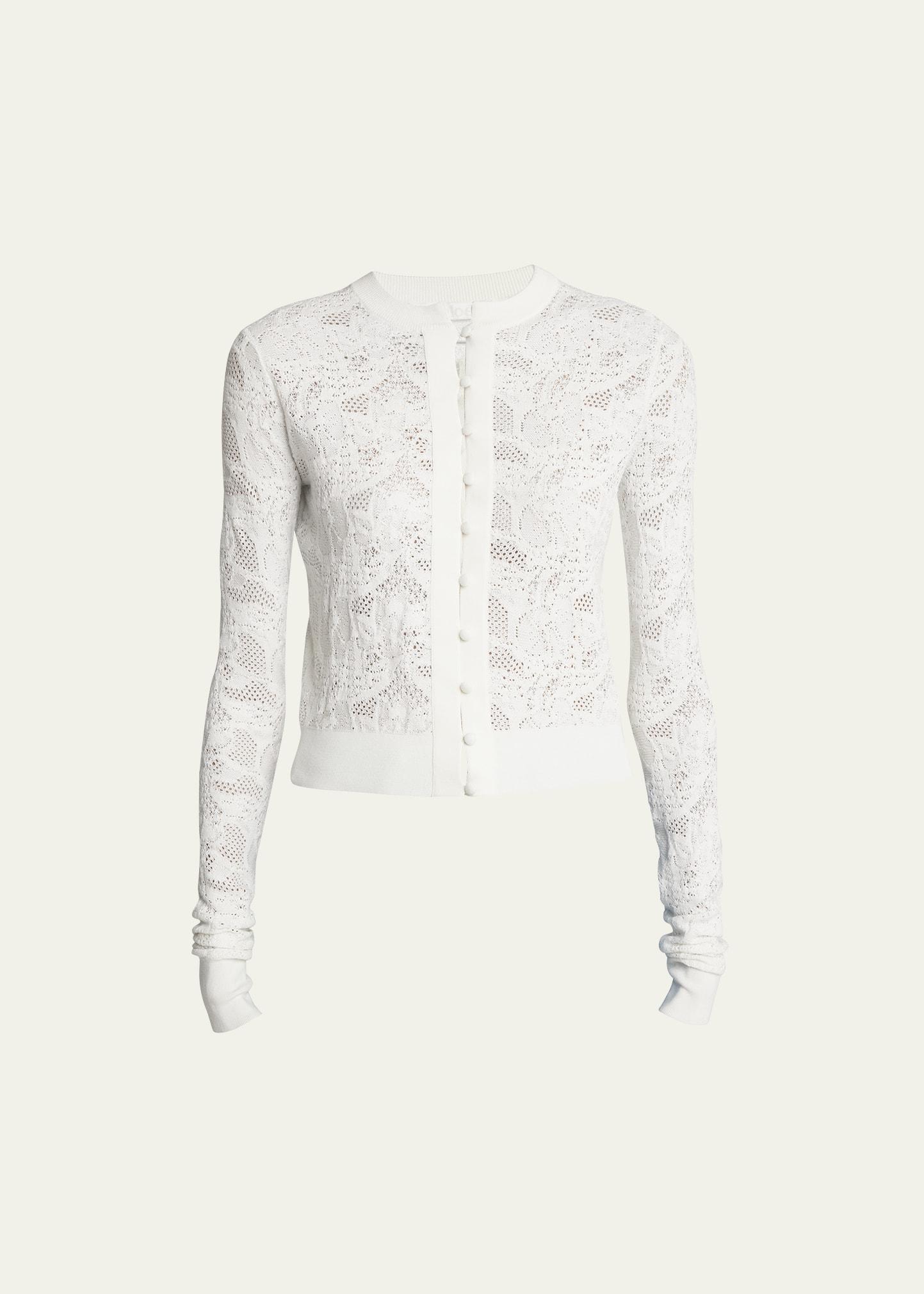 Wool Jacquard Cardigan Product Image